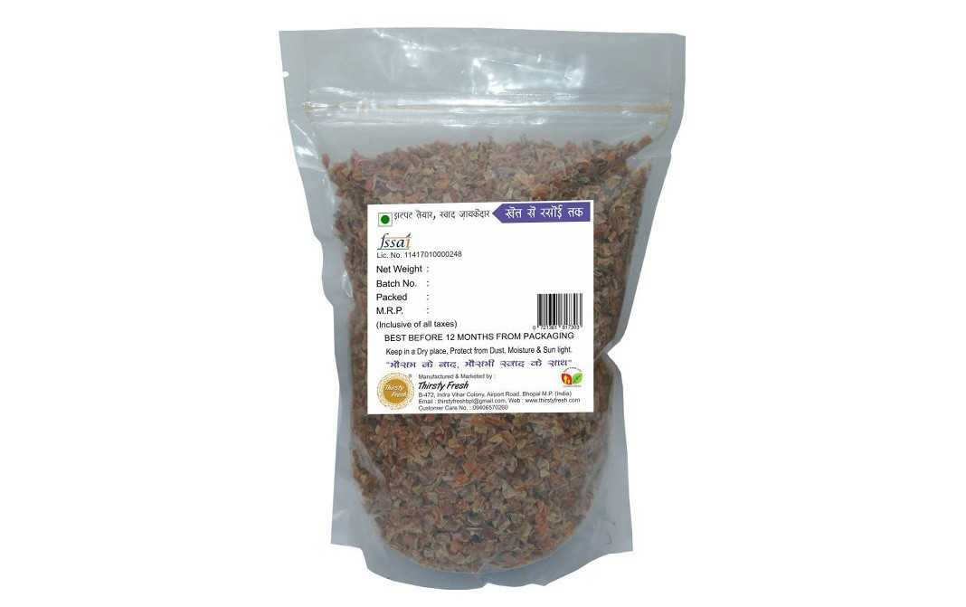 Thirsty Fresh Carrot Flakes    Pack  450 grams